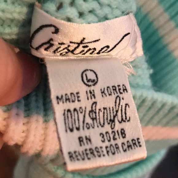 Vintage Cristina Preppy Monogrammed Sweater - Picture 6 of 8